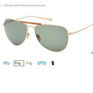 SALT optics Striker Polarized Titanium Aviator